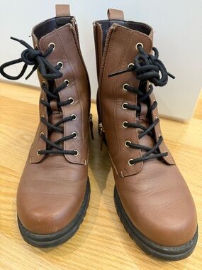Cole Haan Brown Leather Ankle Boots